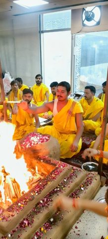 Rudra Homam, photo from Pandit Ashish Mishra